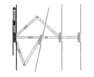 Hama Uchwyt LCD/LED VESA 400x400 fullmotion ultra slim - 1517005 - zdjęcie 3